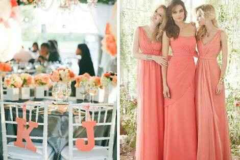 Combinación de colores en melón y dorado - 2