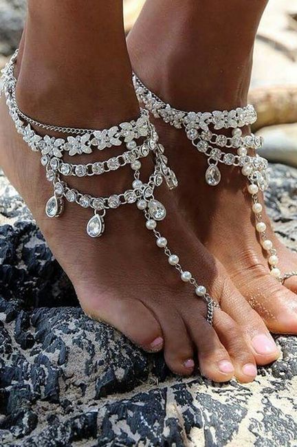 Boda en playa- sandalias descalzas - 5