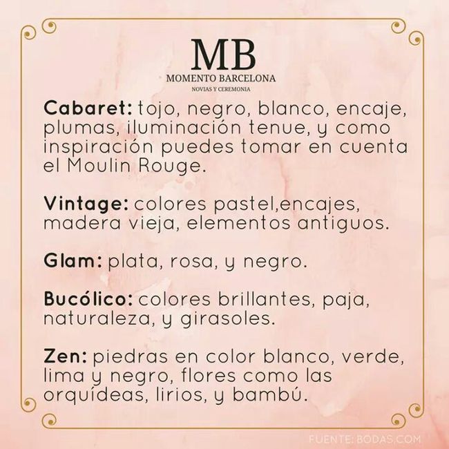 Temáticas de boda - 7