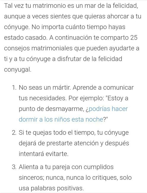 25 consejos para tu matrimonio - 1