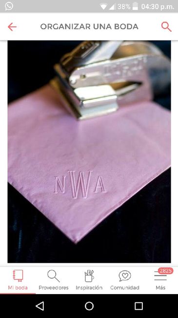 Servilletas personalizadas para la boda - 1