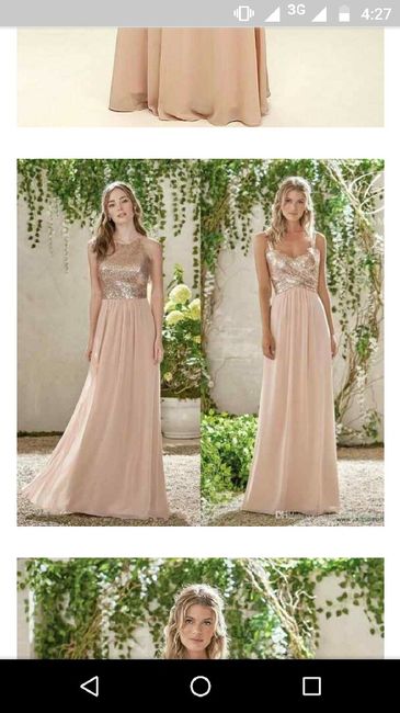 Vestidos bridesmaids, Rosè gold 💕🌹 - 1