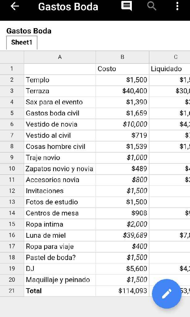 Cuánto gastar en una boda?? - 1