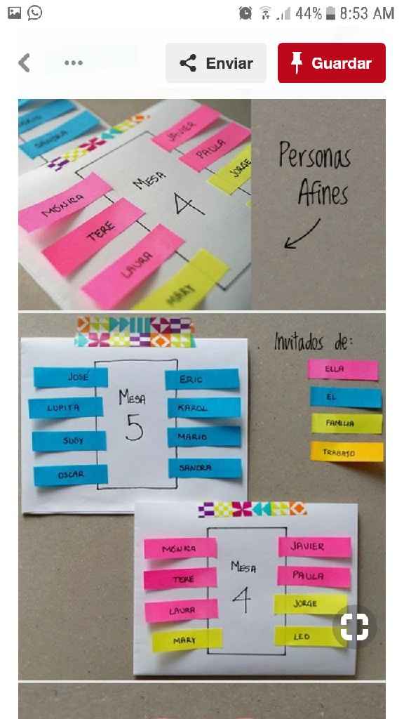 Tip para organizar las mesas de tu recepción - 1