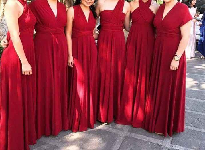 este color! rojo quemado para mis 4 damas