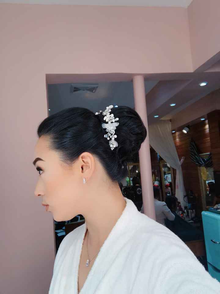  Mi prueba de maquillaje y peinado😱 - 1