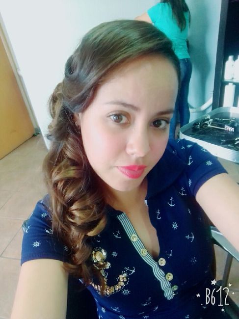 Uñas , prueba de peinado!! ☺😆 - 3