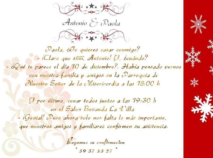 Invitaciones (Ame el texto, va muy bien con nosotros)
