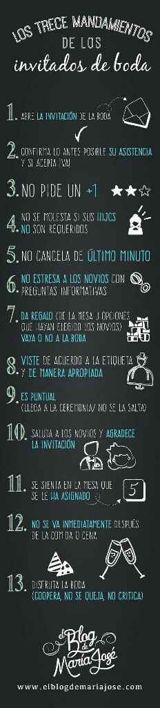 Los mandamientos de los invitados - 1