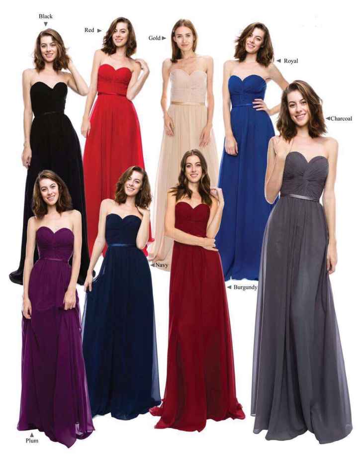 Color vestidos de damas 💐 - 1