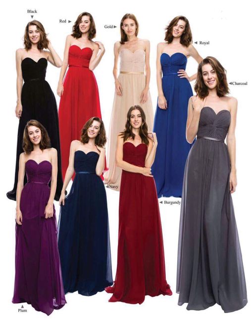 Color vestidos de damas 💐 - 1