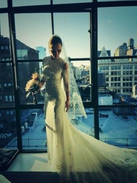 El vestido de novia de Christina Ricci