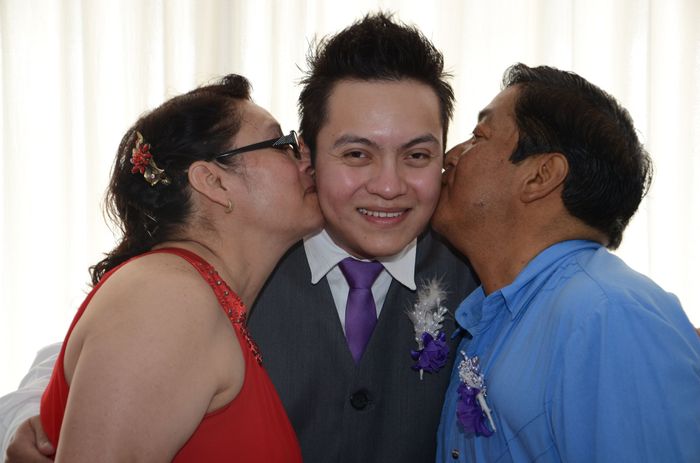Fotos del novio con sus padres