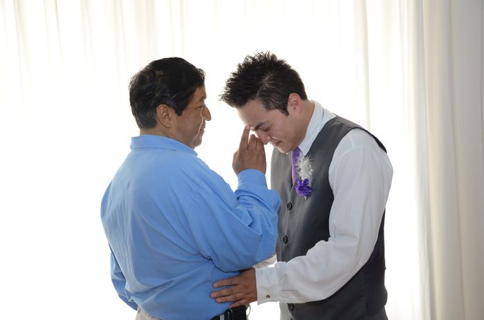 Fotos del novio con sus padres