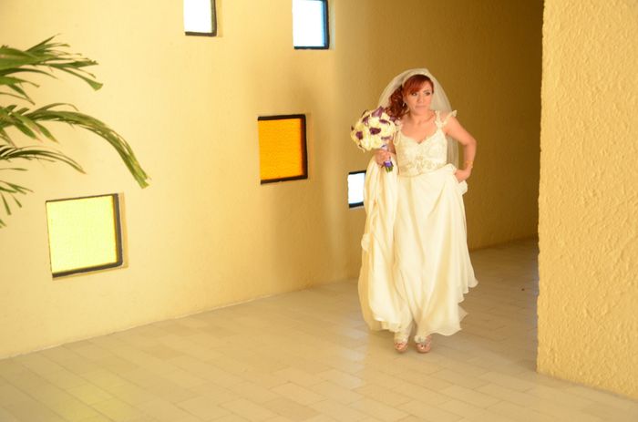Novia corriendo