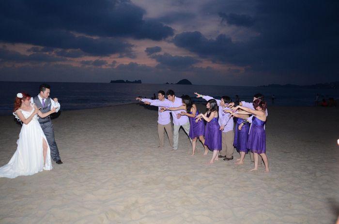 Pose con las damas y damos de honor