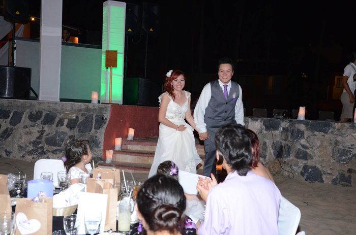 Llegando a la recepcion