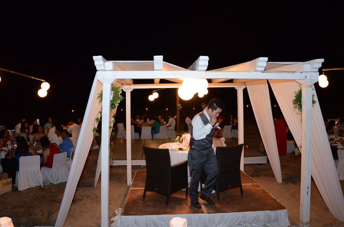 Novios en la boda