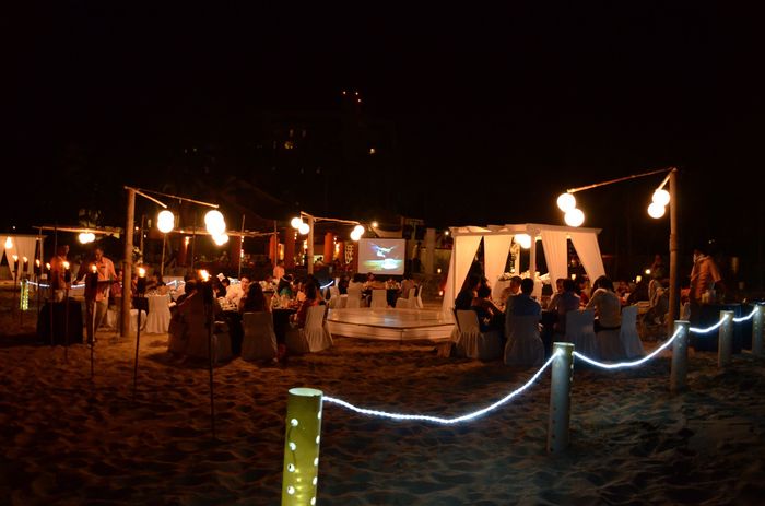 Vista de la recepción de la boda