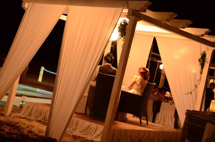 Vista de la recepción de la boda