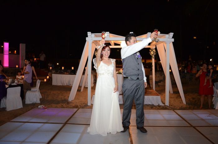 Brindis de los novios