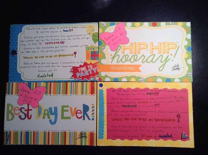Invitaciones de mis bridesmaid - 1