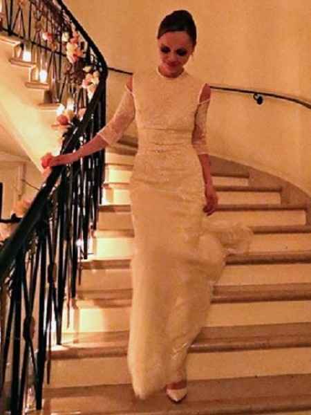 El vestido de novia de Christina Ricci