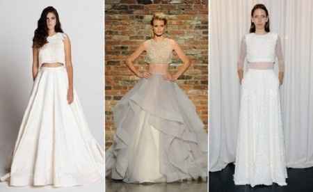 Crop top para la novia