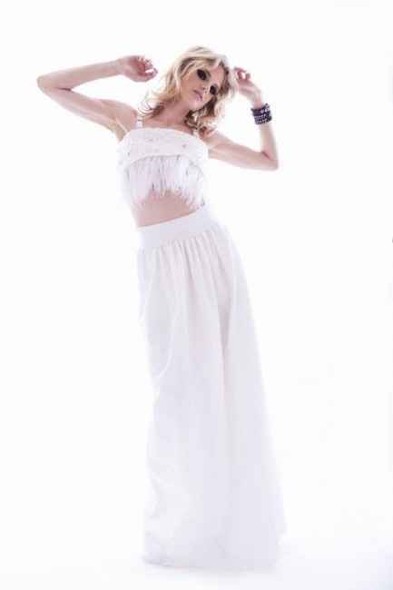 Crop top para la novia