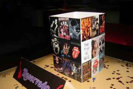centros de mesa estilo rock