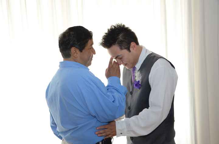 Fotos del novio con sus padres