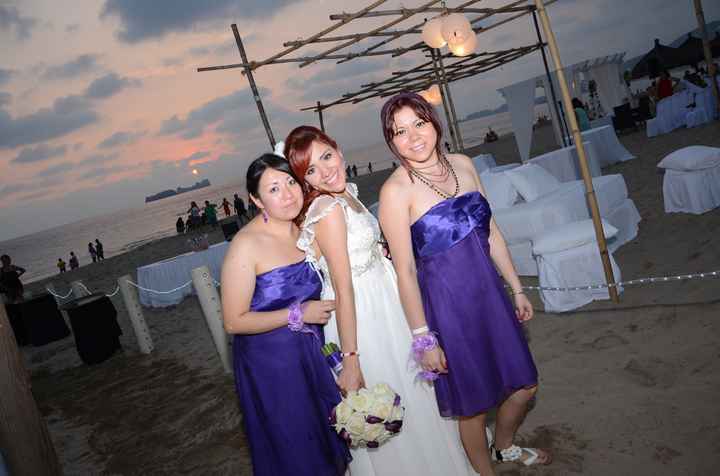con las damas 