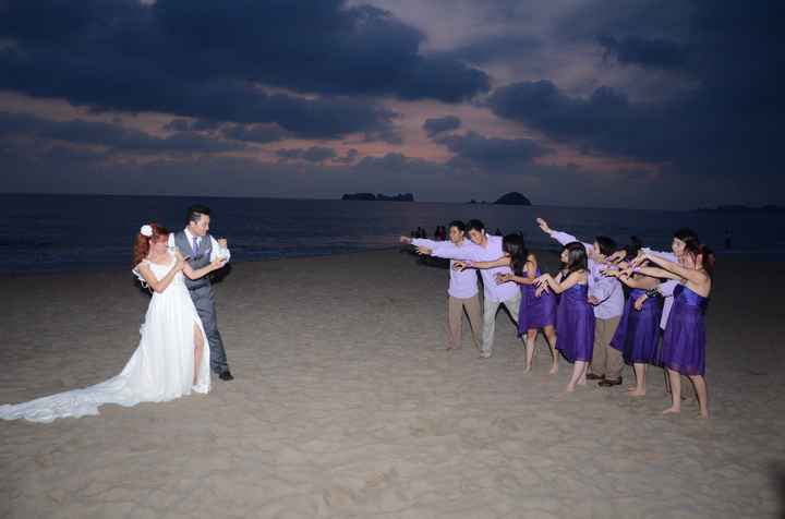 Pose con las damas y damos de honor