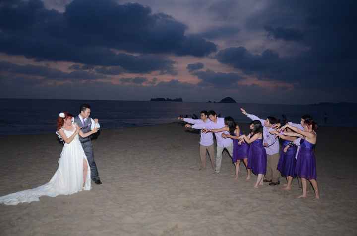 Pose con las damas y damos de honor