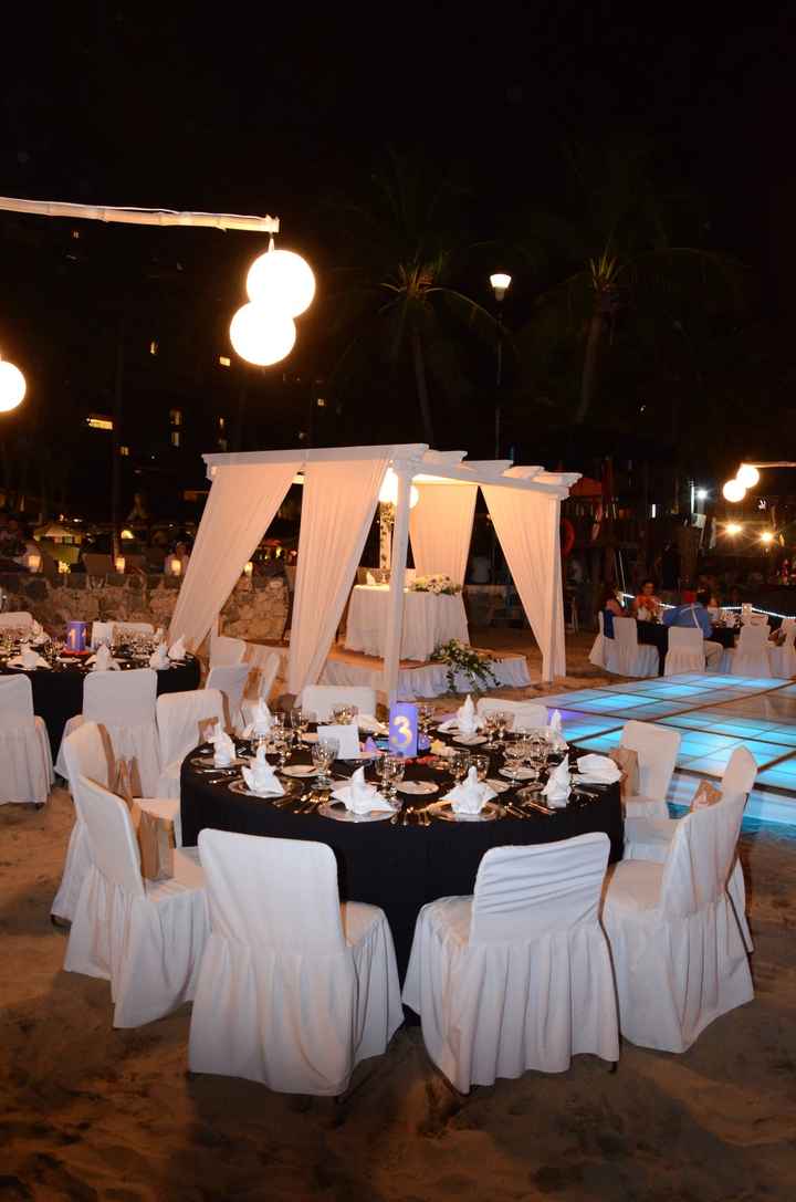 Decoración de la boda