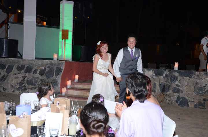 Llegando a la recepcion