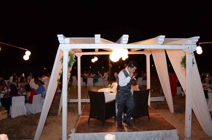Novios en la boda