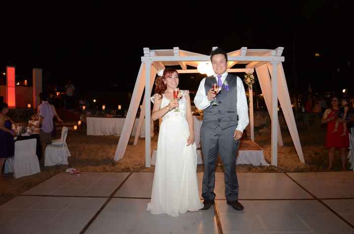 Brindis de los novios