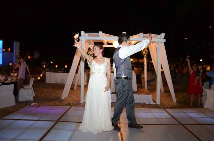Brindis de los novios
