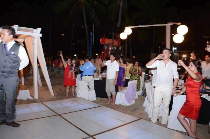 Brindis de los novios