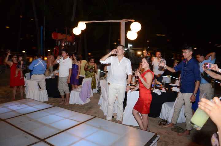 Brindis de los novios