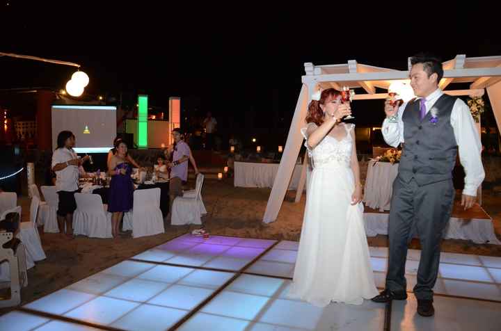 Brindis de los novios
