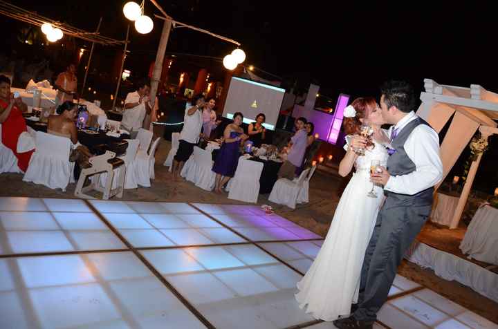 Brindis de los novios