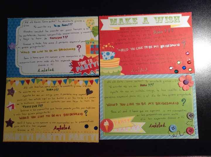 Invitaciones de mis bridesmaid - 2