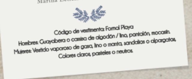 Como poner en las invitaciones el código de vestimenta?? 2