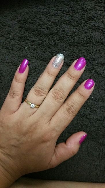 Fotos lindas con su anillo de compromiso - 1