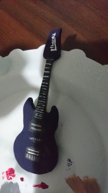 Guitarra Proceso Pintura