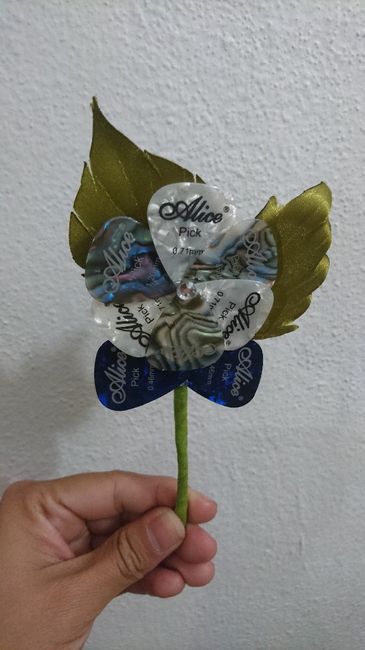 boutonier púas guitarra