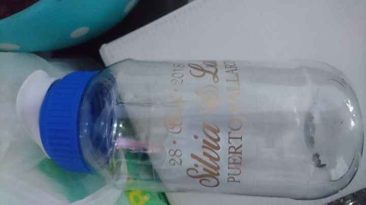 Cilindro con etiqueta boda