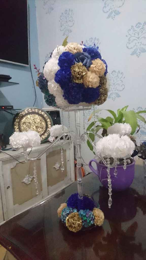 Centro de mesa sin encender